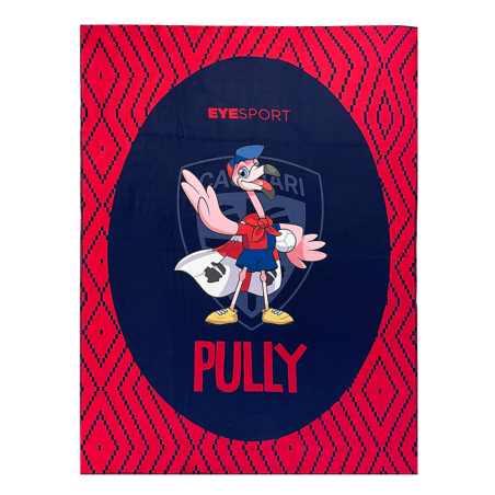 CAGLIARI CALCIO COPERTA PULLY - 75X100 - (ovale)