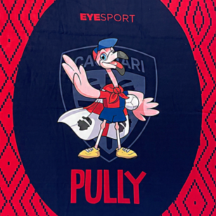 CAGLIARI CALCIO COPERTA PULLY - 75X100 - (ovale)